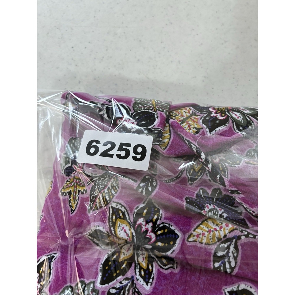 NWT LOFT Purple Clover Hibiscus Ruffle Midi Halter Dress Sz. 4 Cottagecore - Picture 10 of 10